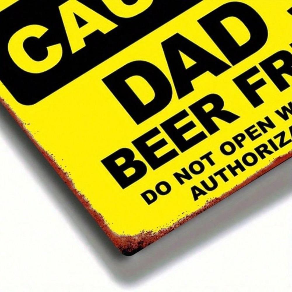 Vintage Metal Beer Sign 20x30cm Waterproof Decor for Bar Kitchen