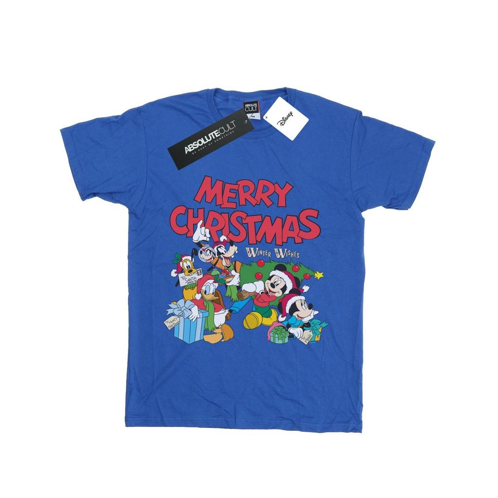 Disney Girls Mickey And Friends Winter Wishes Cotton T-Shirt