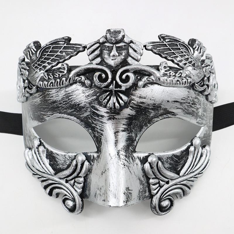 Maschera Mezza Faccia Romana Veneziana Per Halloween Carnevale E Festa In Costume Decorazione Materiale Plastico