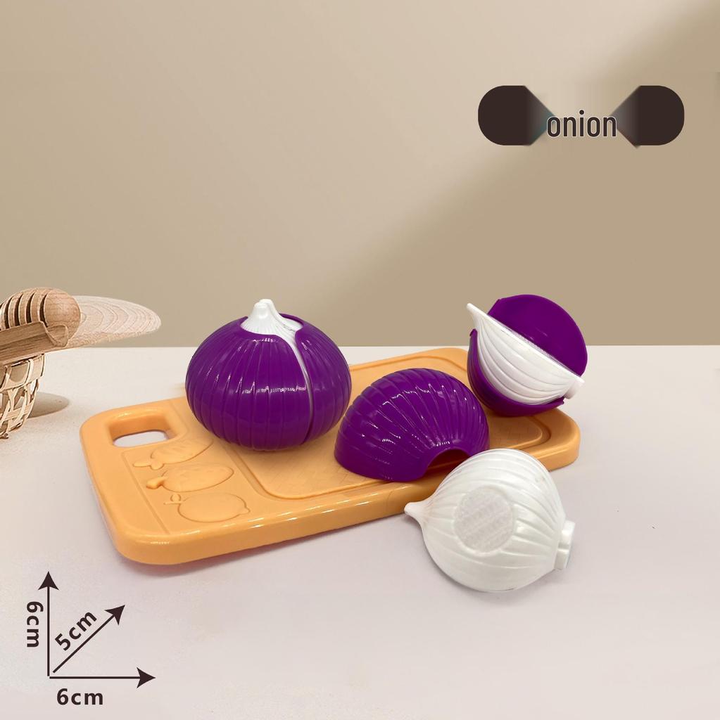 Children's Pretend Play Food Set with Cutting Fruits, Vegetables and Pizza