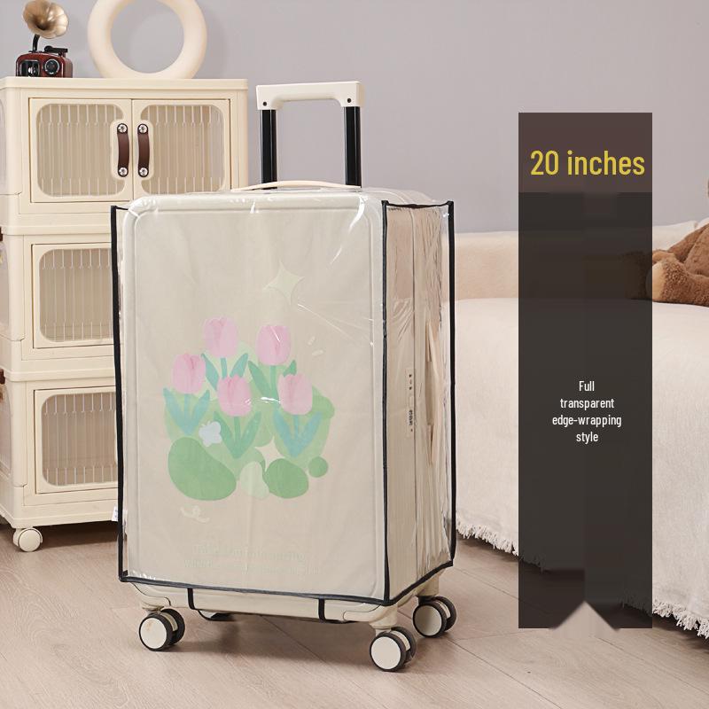 

Кожаный Противоударный Прозрачный Чехол для Чемодана: Утолщенный, износостойкий пылезащитный чехол для багажа, сдаваемого в багаж 28-Inch