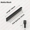 NAIERDI American Style Black Cabinet Handles Aluminum Alloy  Long Furniture Handle Kitchen Cupboard Pulls Drawer Knobs Hardware