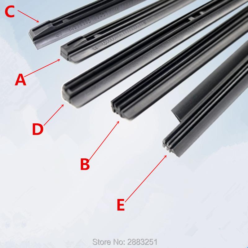 1x Wiper Blade Rubber Strip For Mazda Wipers Refill Accessories