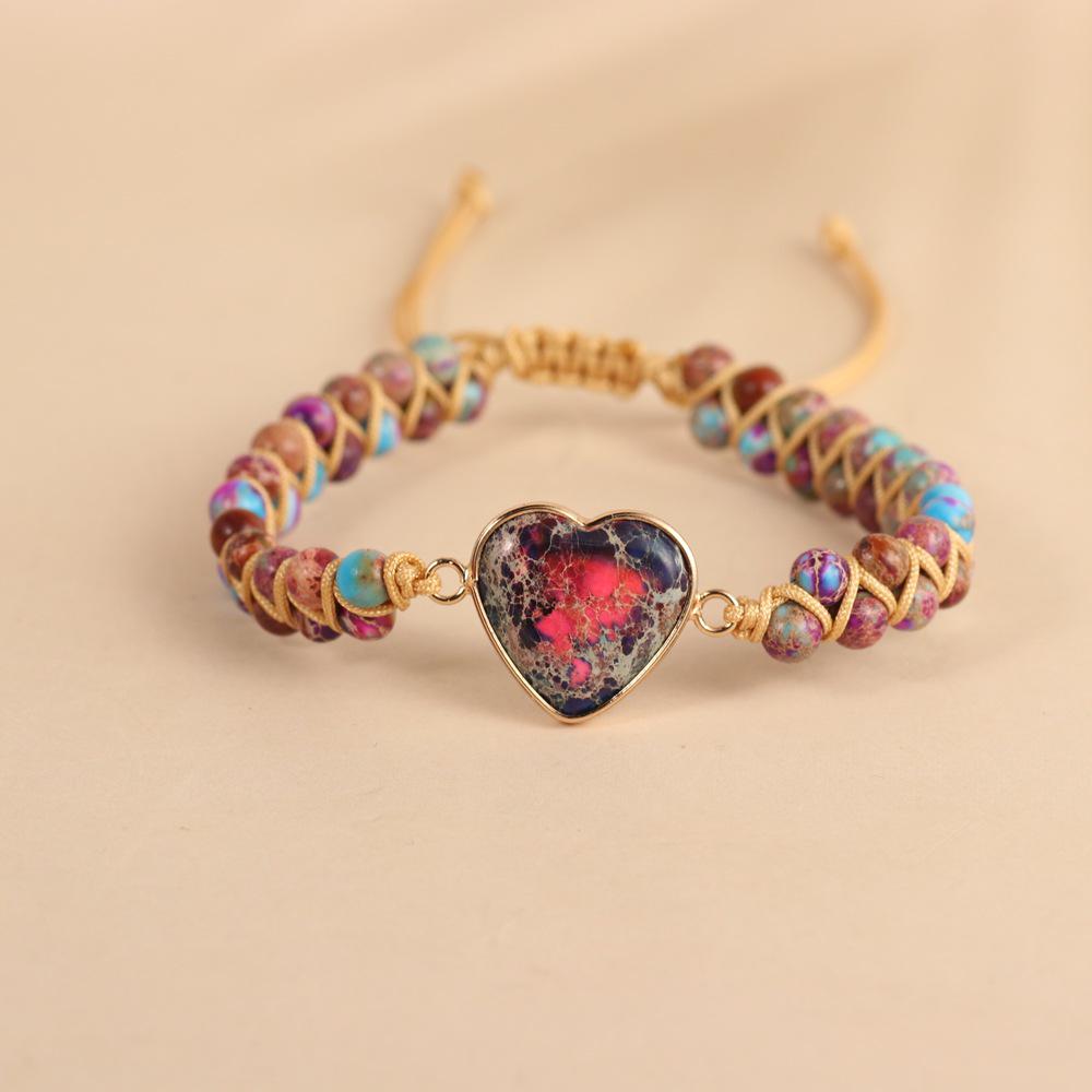 Double-Layer Heart Charm Friendship Bracelet