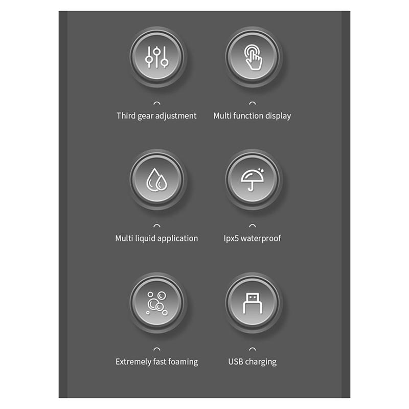 A29M-Senzor Dozator Săpun Automat cu Spumă Dozator Săpun Lichid Montat pe Perete Pentru Baie Bucătărie