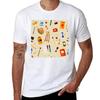 Tools and Materials for Creativity and Painting Seamless Pattern TShirt Cotton Graphic Tees Anime T Shirts for Men Cotton