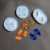 3Pcs Gold Fish and Whale Epoxy Resin Molds Jewelry Making Tool Soap Candle Craft Silicone Mould Baking Accessories
