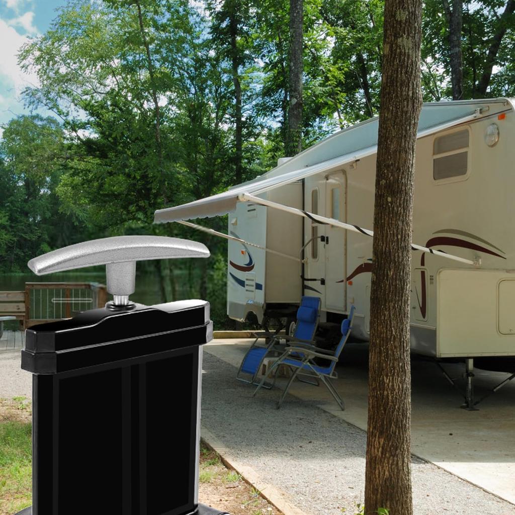 2 Stück Ersatzgriff für Wohnmobil-Abwasserventil, passend für 1/2" & 2" & 3" Wohnmobil-Abwasserentleerungsventil, Wohnmobil-Aluminium-Tank-Schieberventile, Grauwasser-Ventilgriff