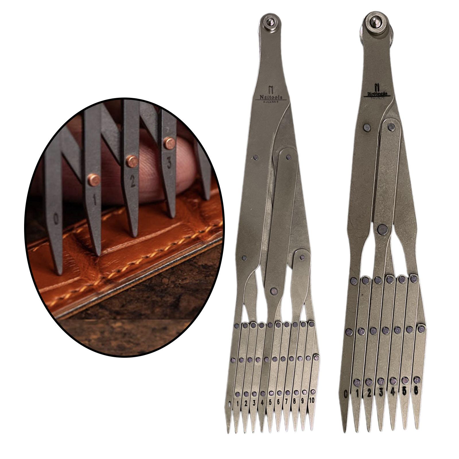 Expanding Sewing Gauge Marking Buttonhole Spacing Equidistant Quilting Drapery 7 Point