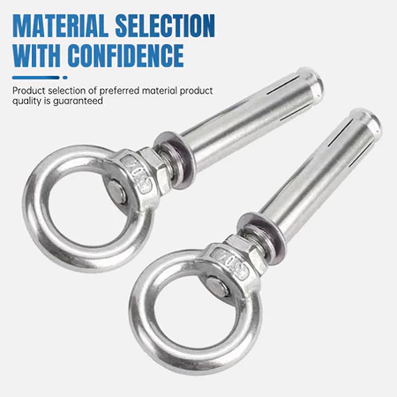 Stainless Steel Expansion Bolt M6 M8 M10 304 Grade Eye Bolt Anti Loose Anchor for Equipment and Pipe Mounting
