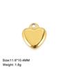 Fashion Love Heart Charms Stainless Steel Gold DIY Pendant for Earring Necklace Bracelet Jewelry Making