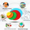 Silicone Lids for Bowl Microwave Splatter Cover Reusable Heat Resistant Lids Fits Bowls,Pots,Pans,Skillets,Fridge Dishwasher