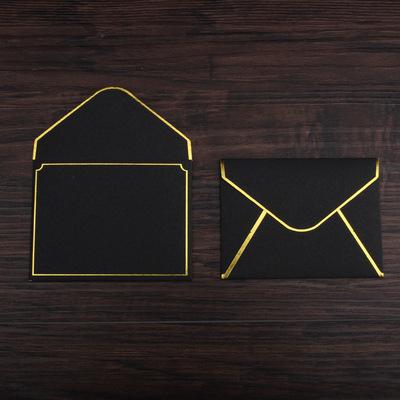 20pcs/batch Thickened Membership Card Retro Transparent Envelope, High-end Hot Stamping Card Small Envelope