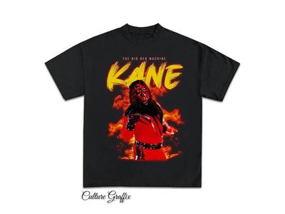 Kane T-Shirt schwarz, WWE The Big Red Machine Tee, WWE Kane Merchandise Unisex T-Shirt