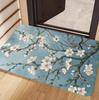 Chinese Style Oil Painting Apricot Blossom Printed Carpet Elegant Retro Style Patterned Door Mat Living Room Bedroom Carpet