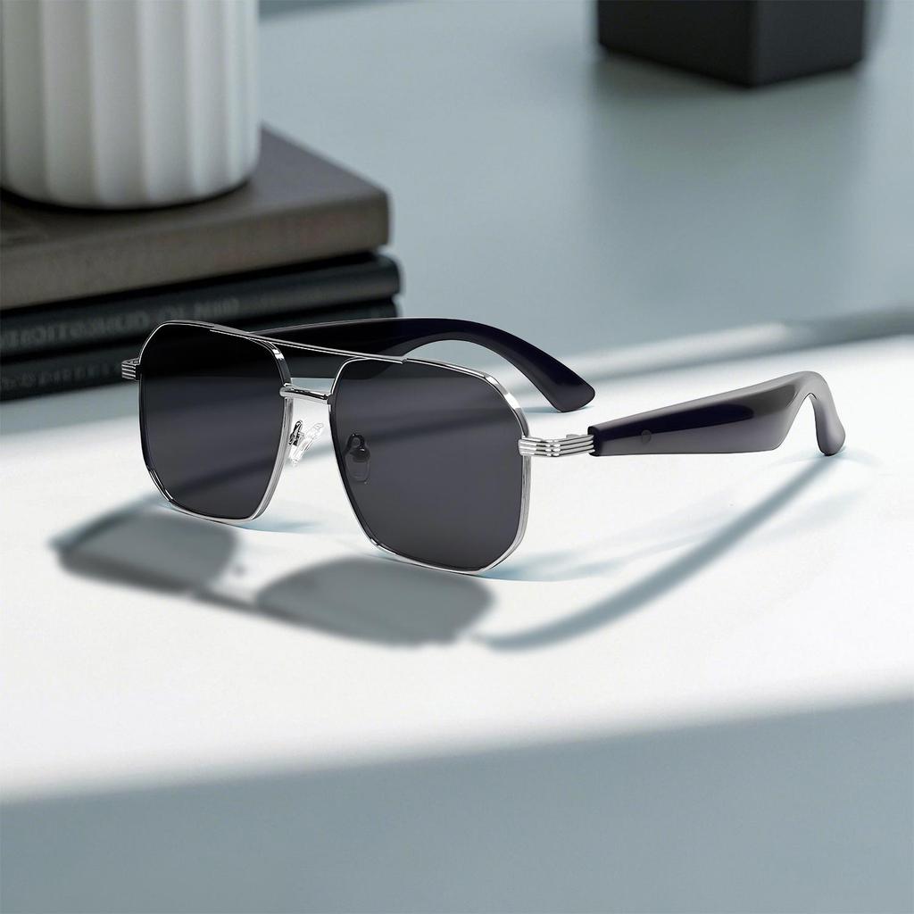 GY300 AI Translation Bluetooth Glasses: Real-time Translation In 100+ Languages, Music Streaming, Call Functionality, Smart Glasses