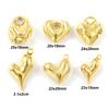 2 Stück Messing Valentinstag Charms 18K Gold Plated Herz Anhänger Für DIY Halskette Ohrring Armband Schmuckherstellung Zubehör