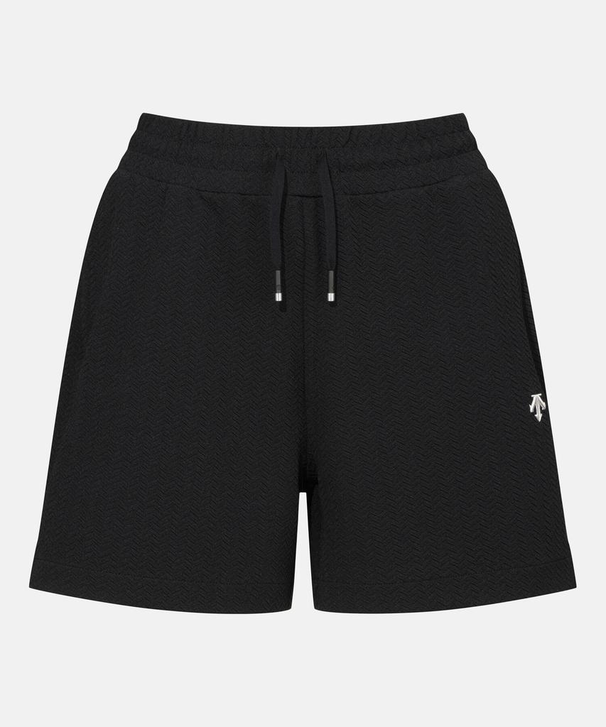 DESCENTE Women'S 4.5-Inch Jacquard Knit Shorts Black Sr122Pkh21