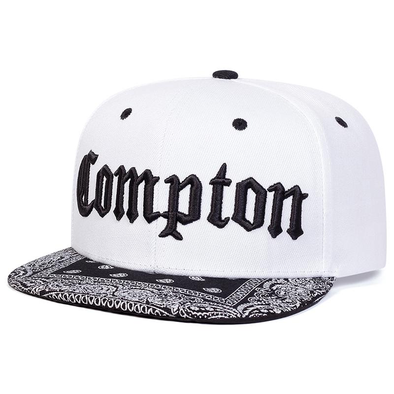 New Flat Edge Hat Compton Cashew Flower Street Hip Hop Hat Daily Leisure Decoration Sunshade Hat Baseball Hat