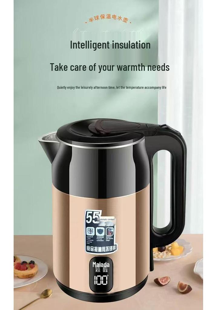 Smart Thermostatic Stainless Steel Electric Kettle for Boiling and Warming