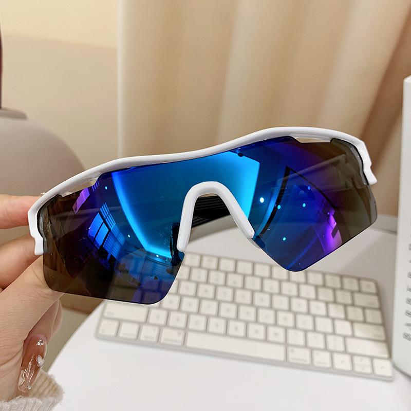 New Y2K Style Cycling Sunglasses Windproof Glasses for Men Women Retro-Reflective Sheeting Lens Road Riding Sport Glasses