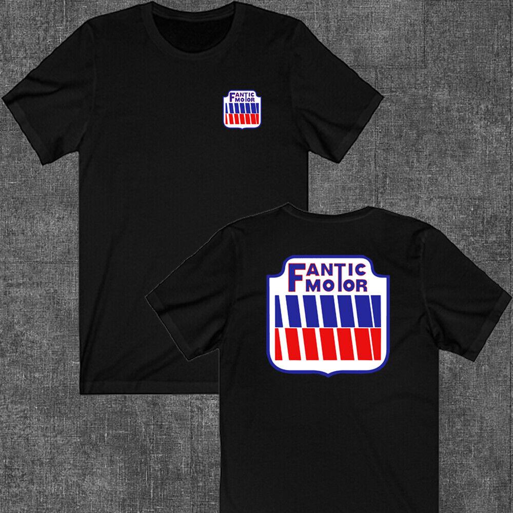 Maglietta Nera Unisex con Simbolo Logo Fantic Motor Taglia dalla S alla 5XL