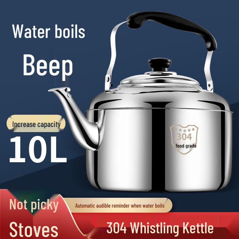 Edelstahl 304 Pfeifkessel: Große Kapazität, geeignet für Induktions- und Gasherde