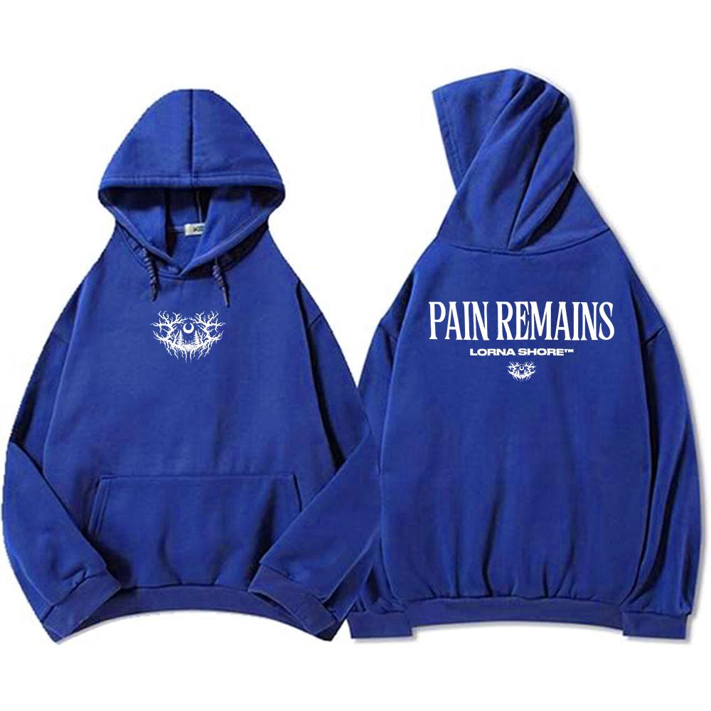 Moletom com Capuz de Manga Comprida de Lã Lorna Shore Masculino Casual Grunge Unissex Streetwear Tops Masculinos