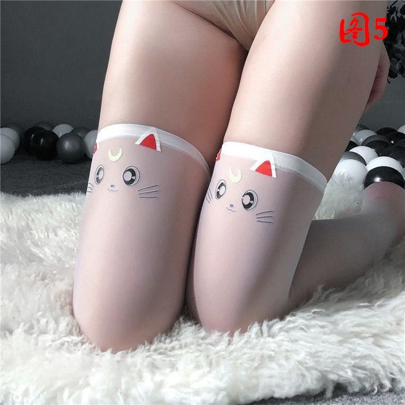 Night listening incense sexy sex stockings Sailor Moon cat face Japanese temptation cute loli stockings
