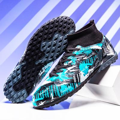 Herren-/Kinder-Fußballschuhe Leder Fußballschuh Gummi Weiche Sohle Kurze Stollen Kunstrasen Jugend Kinder Fußballschuhe Herren Fußballschuhe
