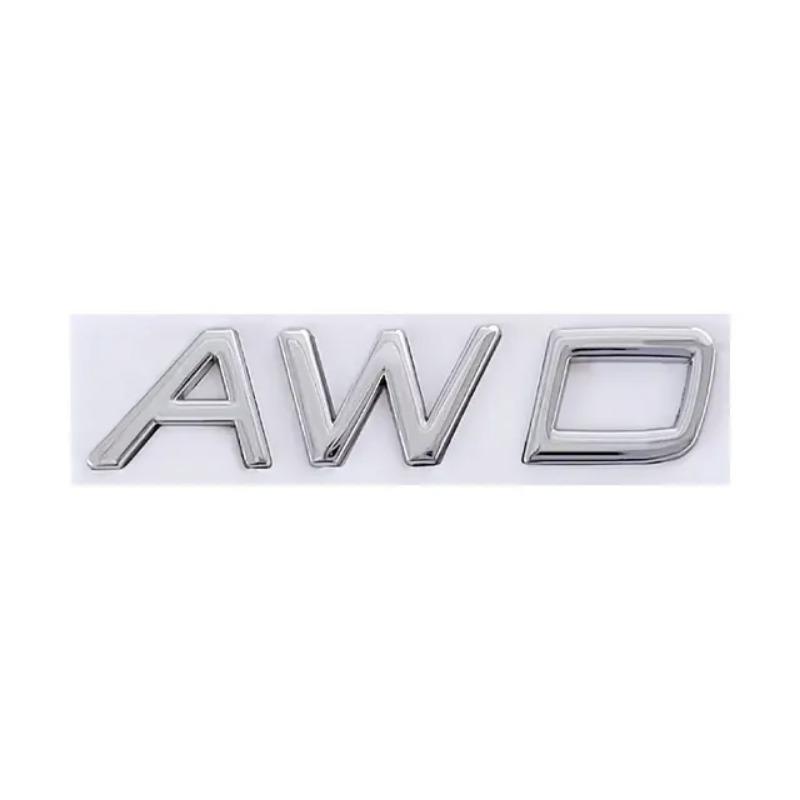 3D Metal T5 T6 AWD Logo Zadní kufr Nálepka s odznakem na zadní dveře pro XC60 XC90 S60 S80 S60L V40 V60
