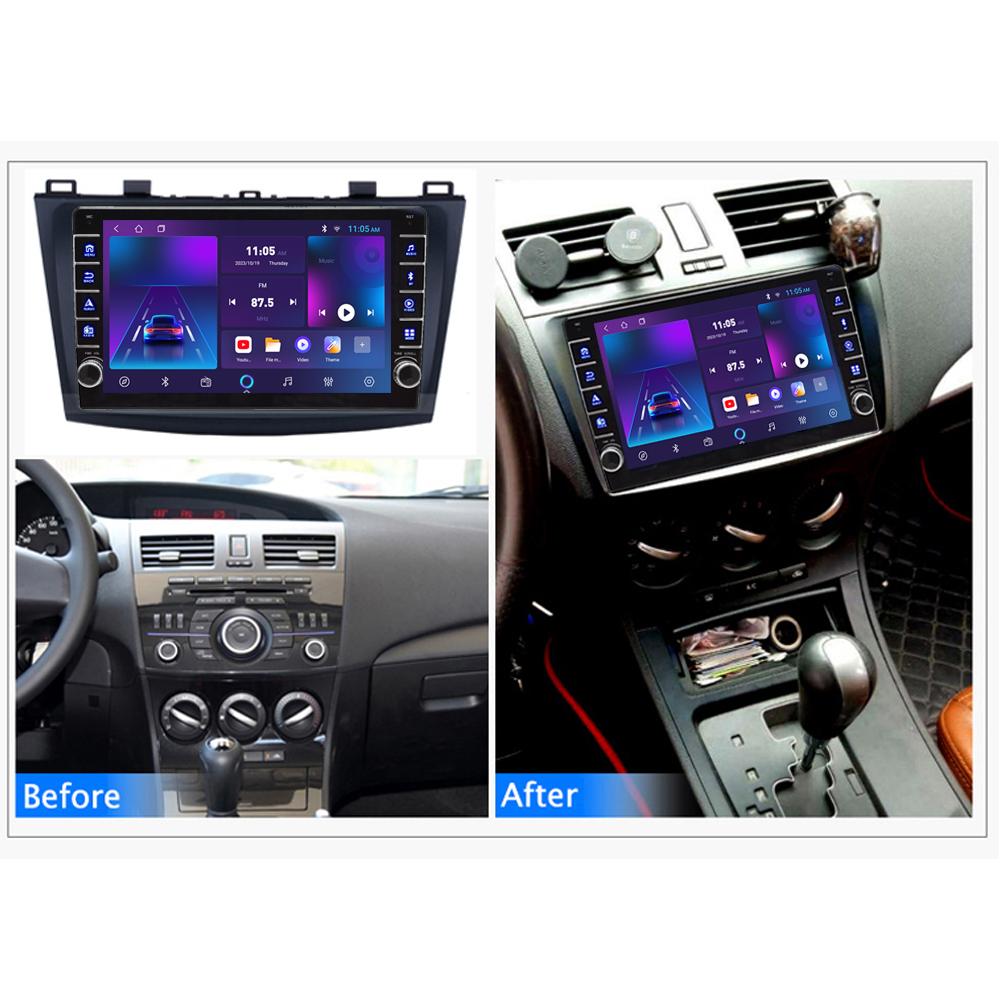 icreative 2 Din Android Car Radio Multimedia Video Player for Mazda 3 2010-2013 With Button Knob WiFi BT 1+16GB