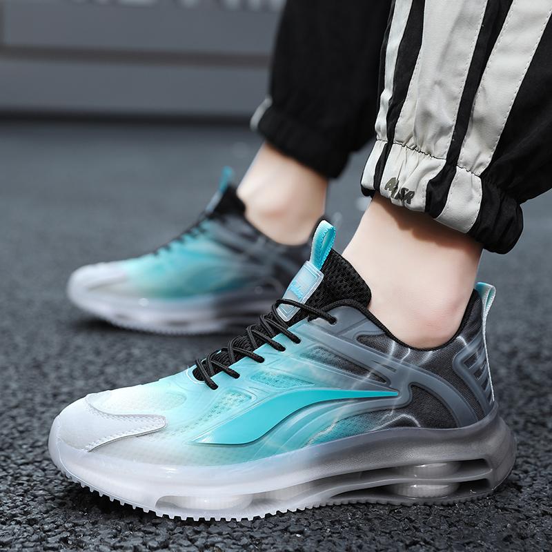 Menns høydeøkning Street Style Sport Basketball Sko Tykksåle Joggesko Stor størrelse for studenter