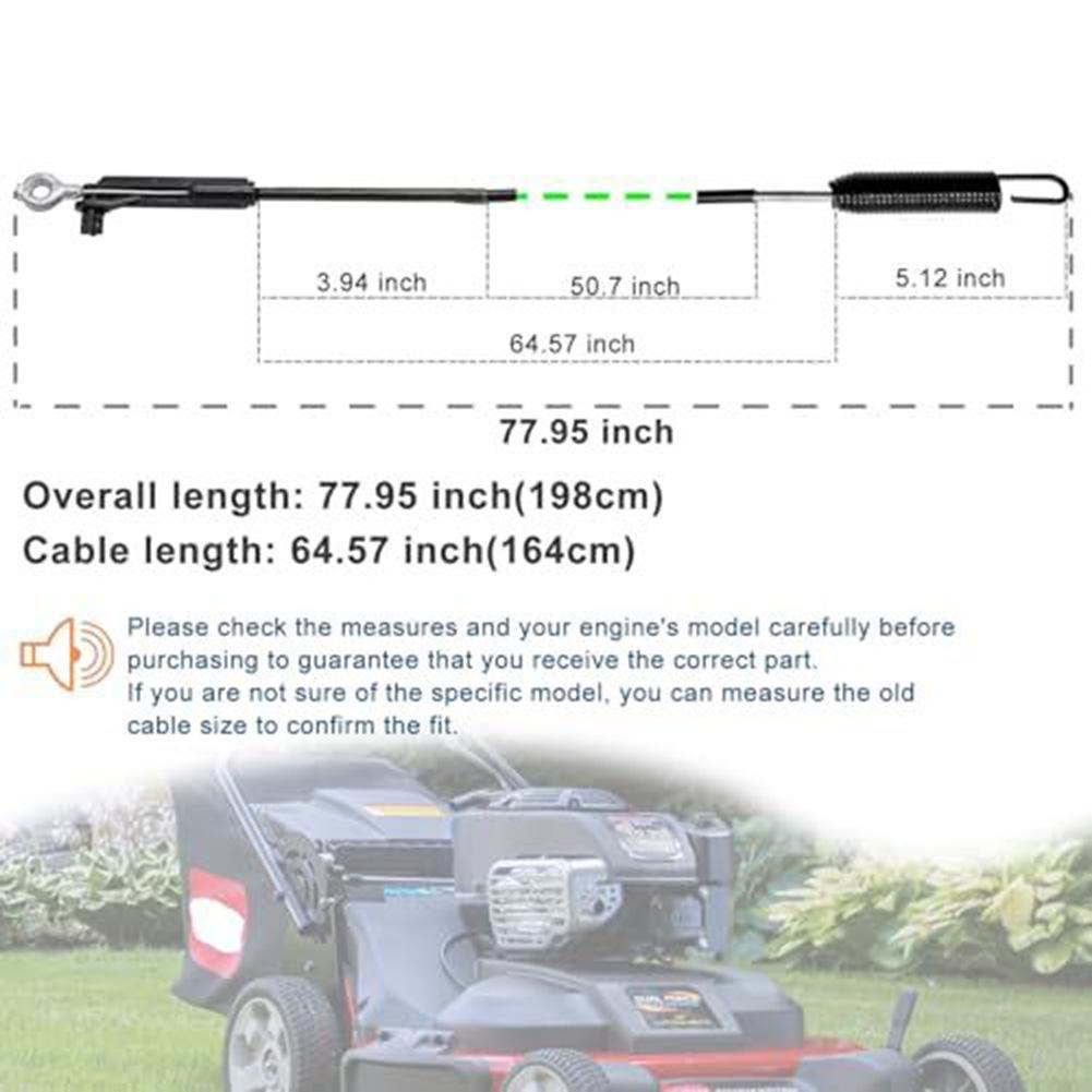 Compatible With Brigg Engines Clutch Cable Clutch Brake Cable 136.5cm Clutch Pull Cable 64.57 Inches Tube Length