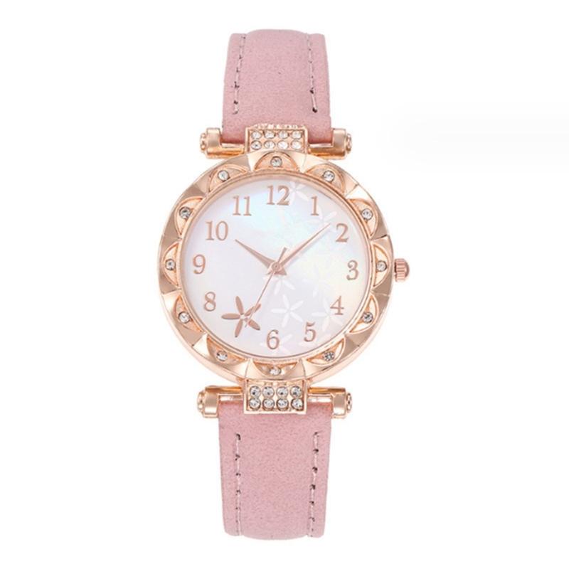 Stylish Watch with Matching Pendant Necklace Chain Bracelet Rings Butterfly Studs Earrings Jewelry Set Alloy Texture