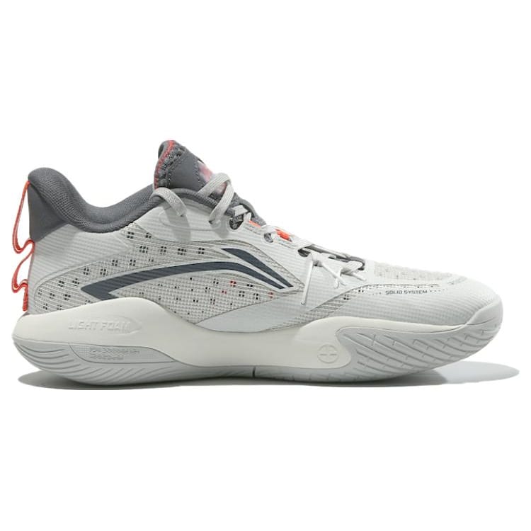 Li Ning Cushioning, Wear Resistant Low Top Basketball Shoes Men's Gray ABPS047-3