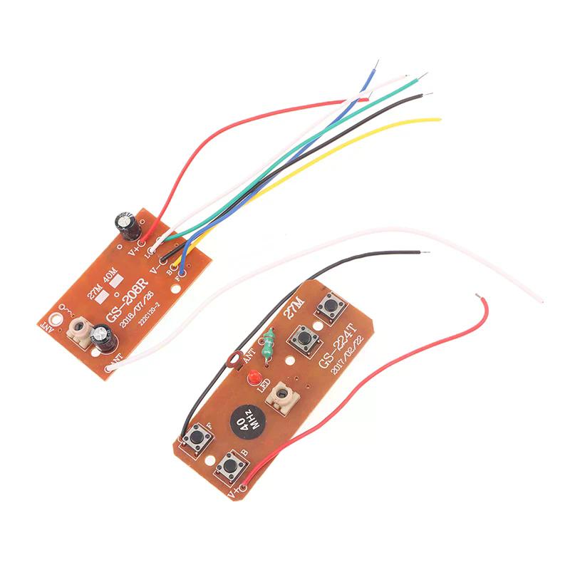 1Set Circuit Board 40M 4CH PCB Receives Controller Module For RC Car Accessories DIY RC Airplane Remote Control Toy