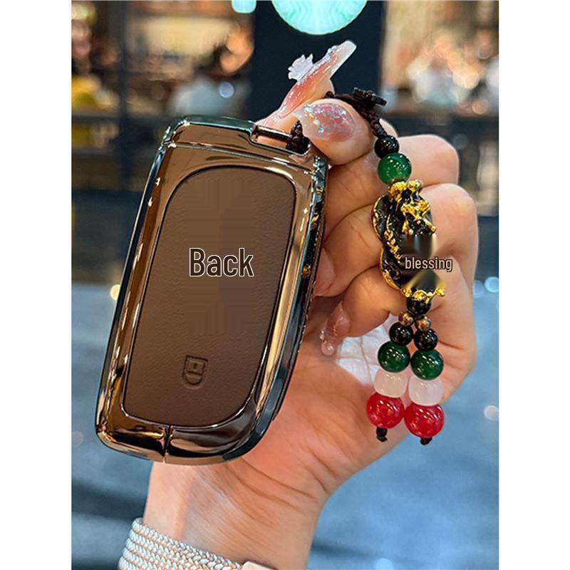 Lynk & Co 900 Leder Metall Schlüsseletui für 2025 Modell Z10 Fernbedienung