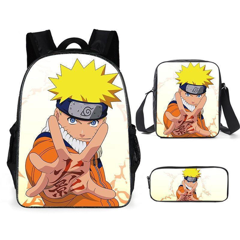 Naruto Backpack Student School Bag Cartoon School Bag Backpack Backpack Satchel Anime