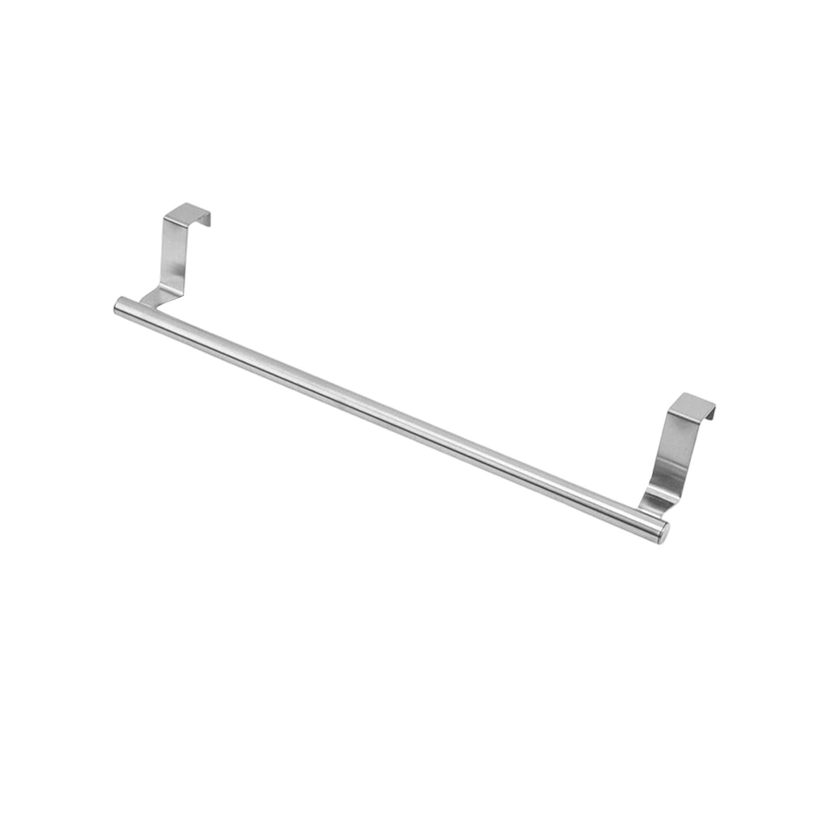 Over Cabinet Towel Holder, Stainless Steel Over The Cabinet Towel Rack For Kitchen Cabinet Doors Towel Bars, 1 Pack Dish Towel Bars S серебряный