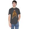 Camiseta Comando Escudo Star Trek Discovery S-2XL, Camiseta Unisex Carbón