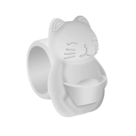 Fortune Cat Door Stopper Wall Protector Shock Absorbing Elephant Door Stops Wall Shield Cushion Adhesive Free Wall Bumper Guard for Door Handle
