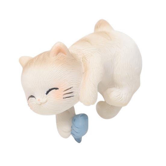 

Climbing Cat Statue for Planter Cute Resin Cat Figurine Cartoon Flower Pot Hanging Ornament for Indoor Outdoor Pots Vase Fish Tank Fairy Garden A
