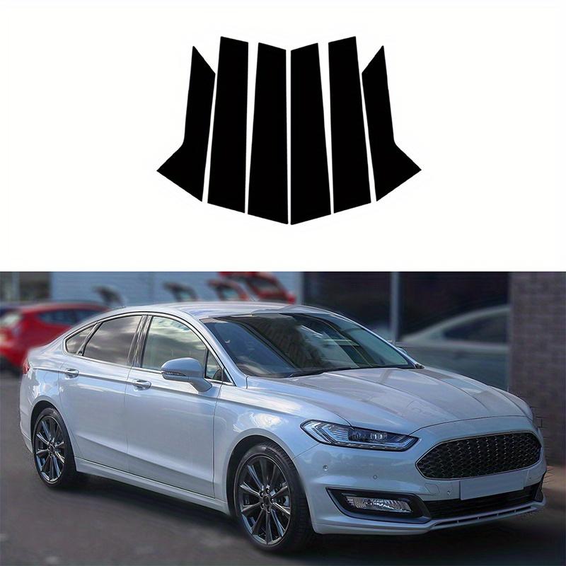 6 Stücke für Ford Mondeo MK5/MK V/Ford Fusion 2014-2022 Auto Säule Beiträge Glänzend Schwarz Tür Fenster Molding Abdeckung Aufkleber Zubehör