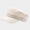 Vintage Cotton Newsboy Cap With Sunshade For Casual Outdoor Wear
