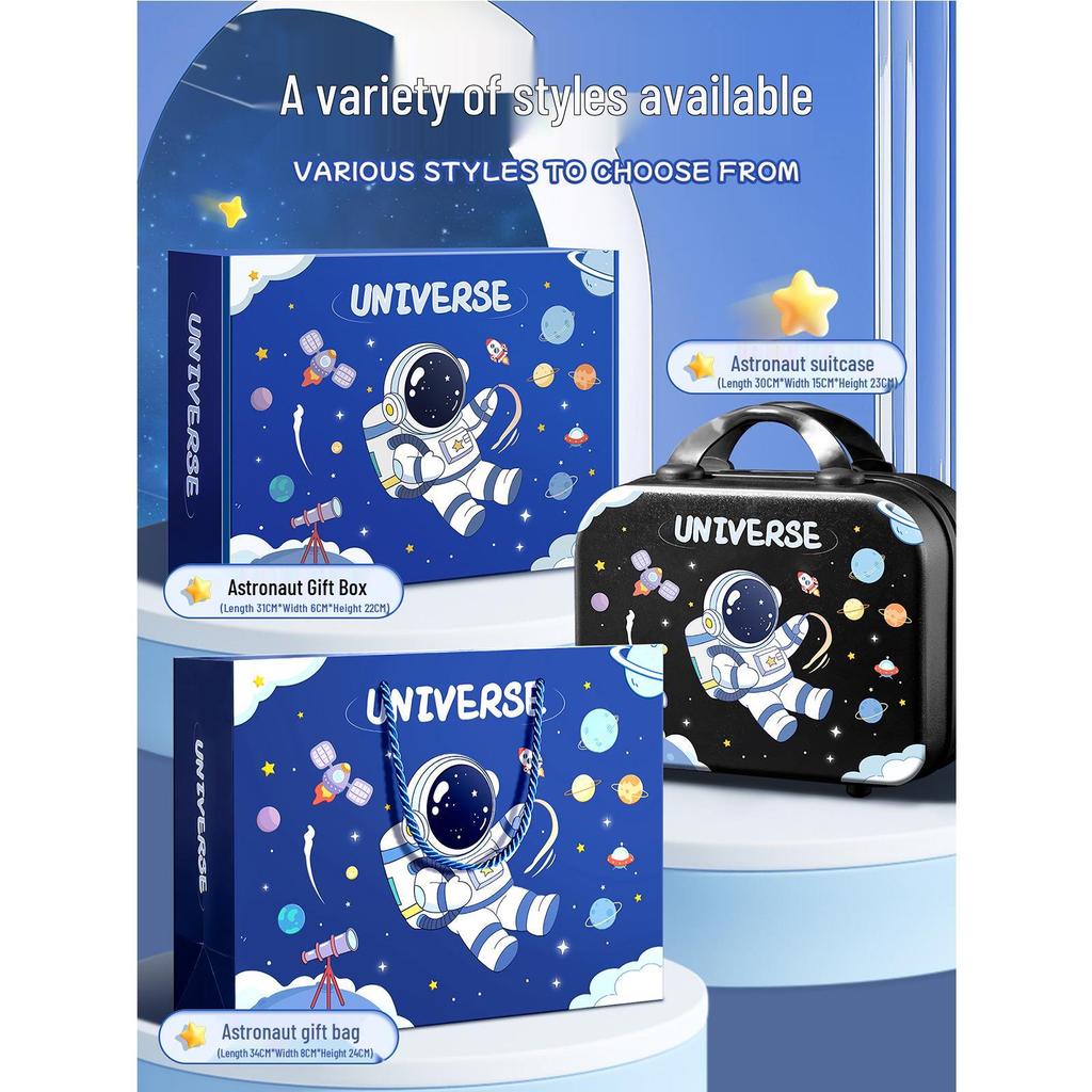 Astronaut Stationery Set: Comprehensive Learning Supplies for First-Grade Boys' Back-to-School or Birthday Gift.