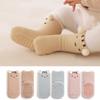 Cute Cartoon Bear Design Baby Socks Coral Velvet Warm Infants Stocking Thickened Socks for 0-5year Kids