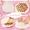 Aluminum Alloy Dumpling Mold 37 Holes Dumpling Maker Pastry Biscuits Ravioli Dough Meat Press Cutter Kitchen Baking Tools