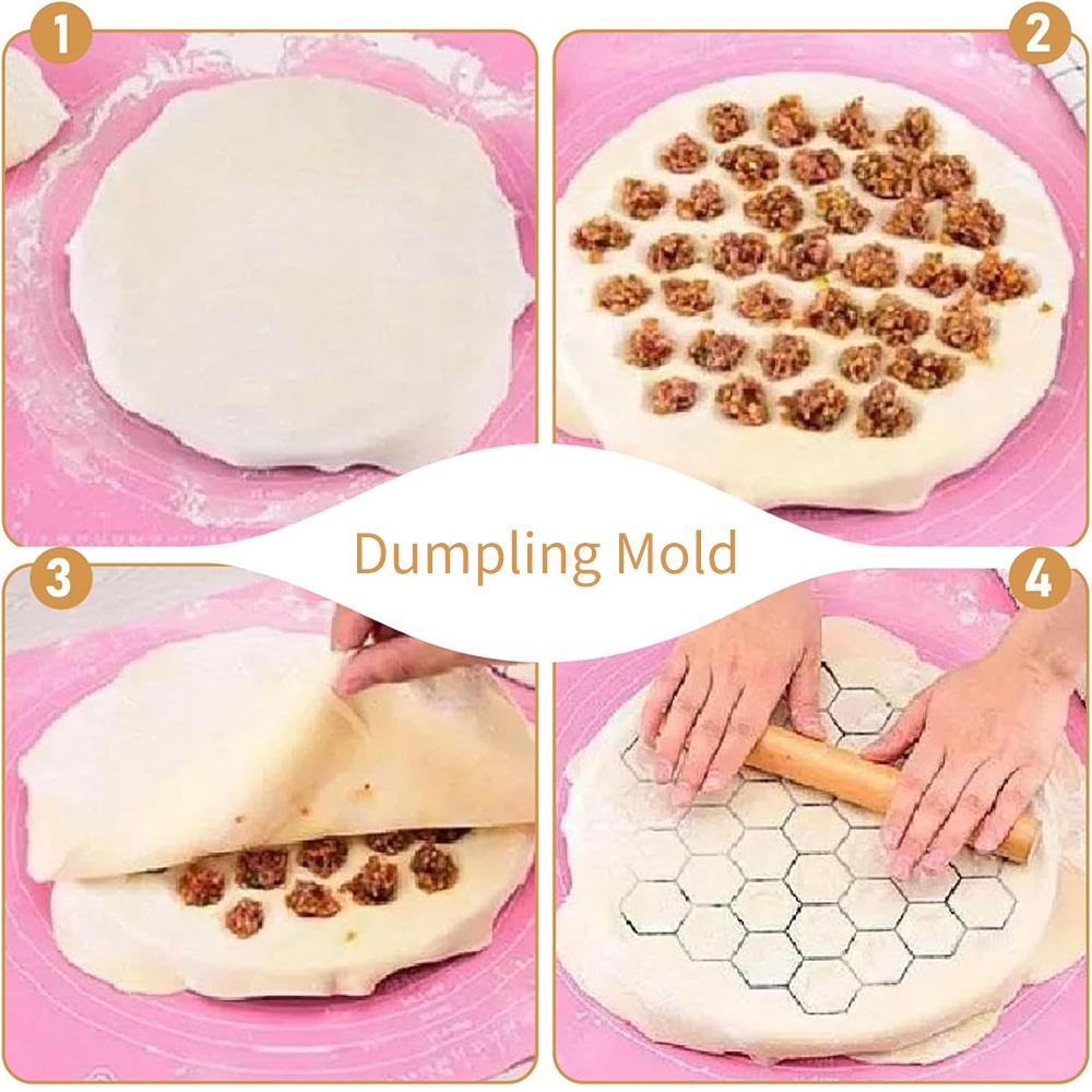 Aluminum Alloy Dumpling Mold 37 Holes Dumpling Maker Pastry Biscuits Ravioli Dough Meat Press Cutter Kitchen Baking Tools
