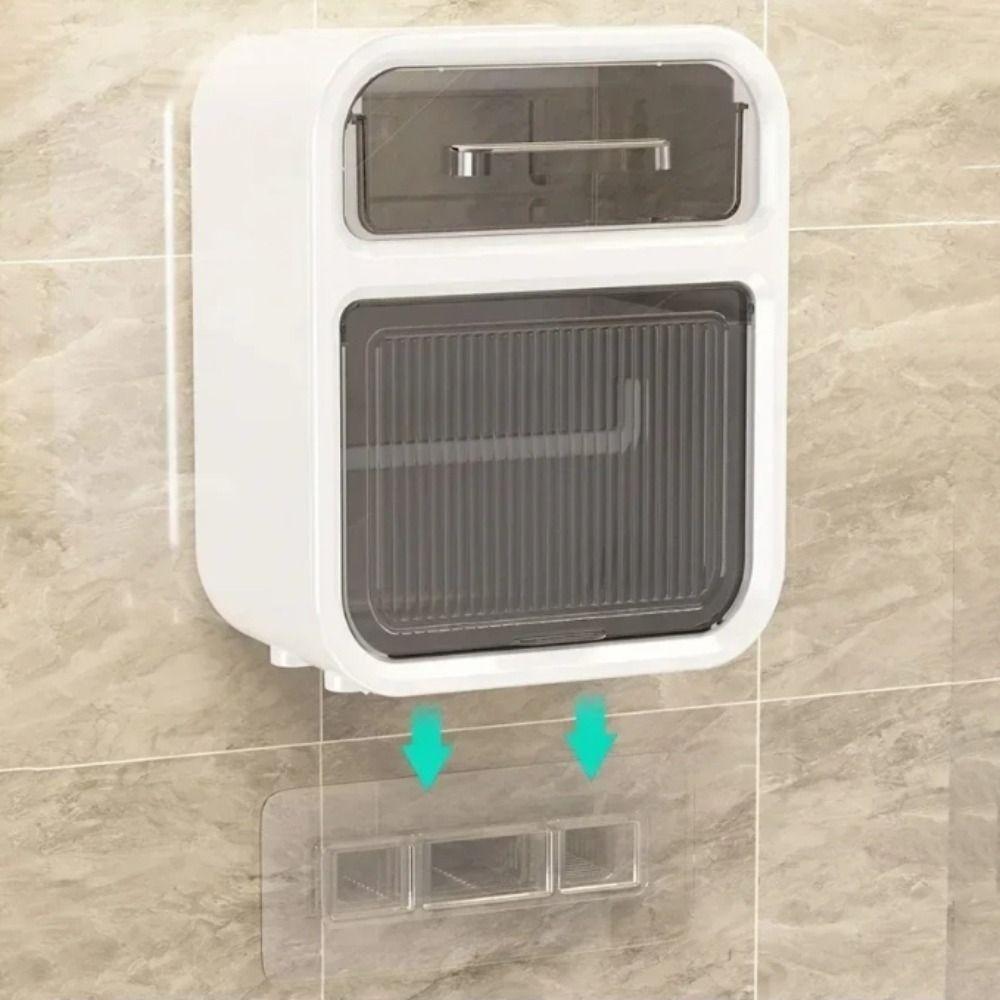 Sanitary Pad Storage Waterproof Tissue Dispenser Bathroom Paper Towel Box  Home Organization